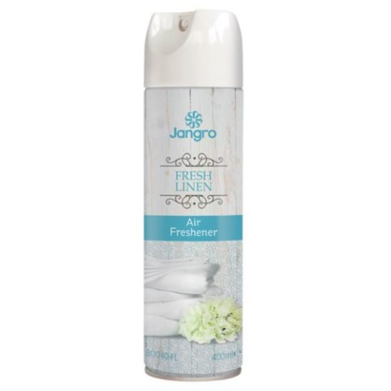 Jangro Airfreshener Aerosol Fresh Linen 400ml