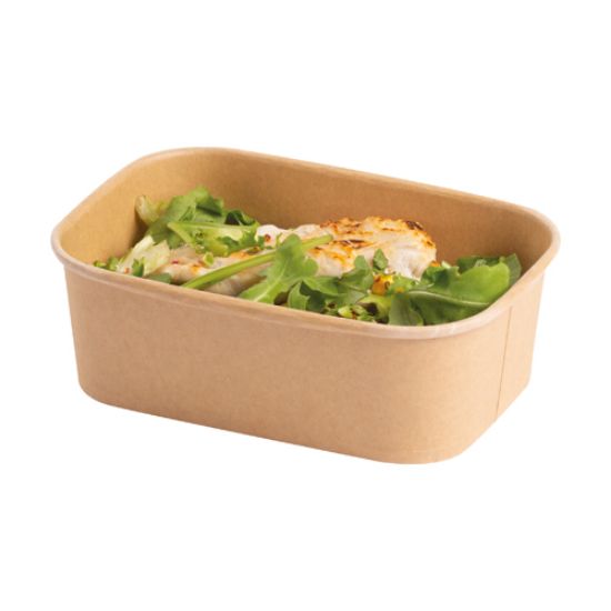 Rectangular 750ml Kraft Bowl (300) *p