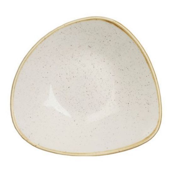 CASE OF 12 STONECAST TRIANGULAR BOWL 9" BARLEY
