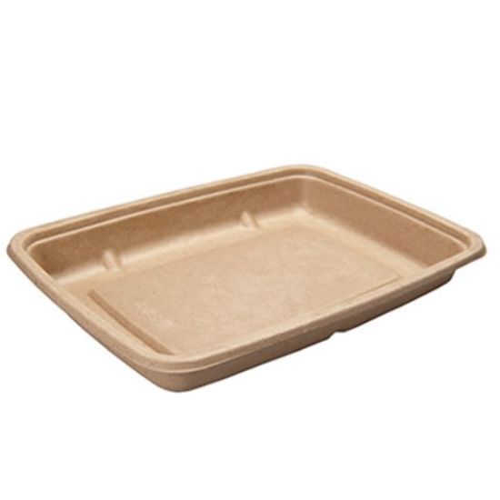 Bagasse Rectangular Tray Brown 230x164x25mm (Case of 300)