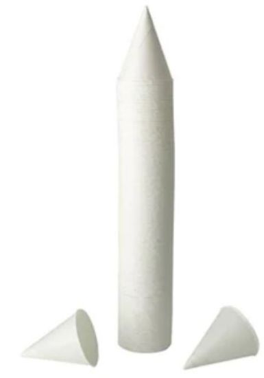 White Compostable Paper Water Cone Cup 4oz (Pack Of 200)