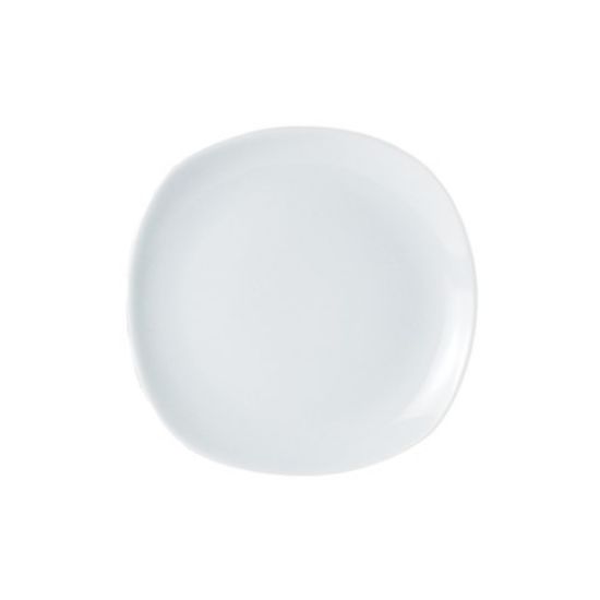 CASE OF PORCELITE SQUARE PLATE 6.25" 16cm (6)