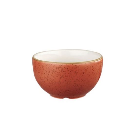 CASE OF 12 STONECAST PROFILE SUGAR BOWL 8oz SPICED ORANGE
