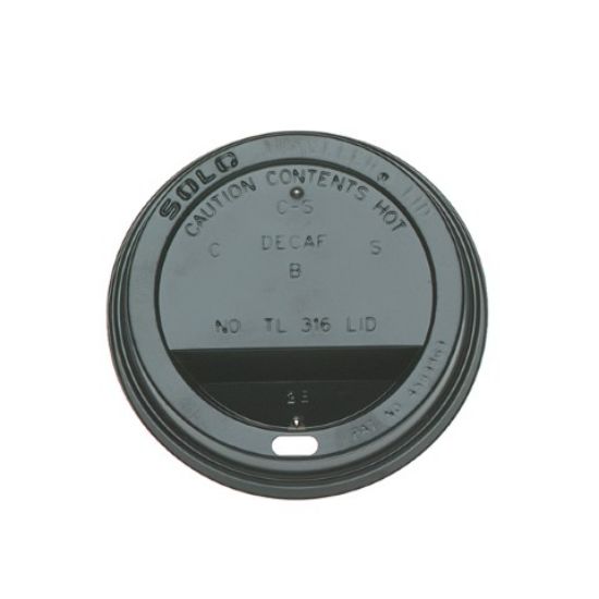 DRINK THRU LIDS 8/9OZ FOR CAFFE CUP BLACK x 100