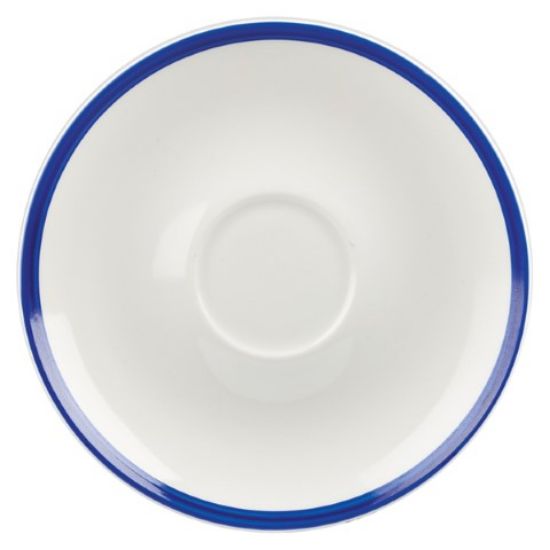 CASE OF 24 RETRO SAUCER 6.25" BLUE