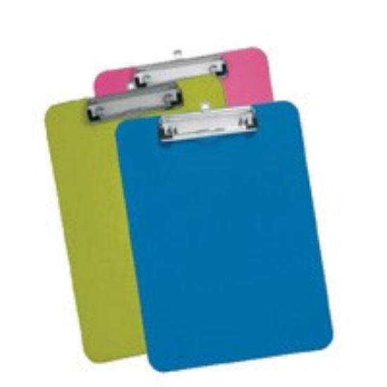 Plastic Clipboard Assorted Colours