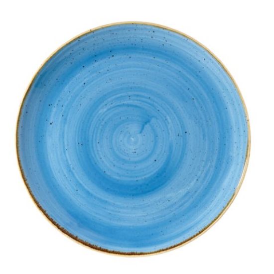 CASE OF 12 STONECAST EVOLVE COUPE PLATE 11.25" CORNFLOWER BLUE