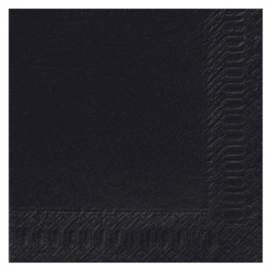 Pack Of 125 Duni Tissue Dinner Napkin 40cm 3ply Black *p