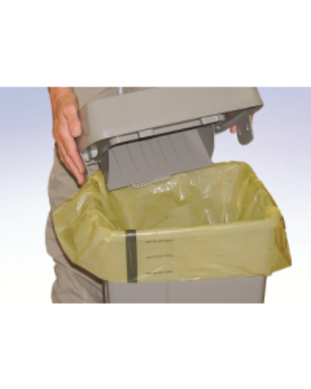 Clinical Yellow Tiger Striped Sacks 18" X 29" X 39" 90l (250)
