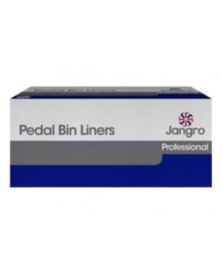 Jangro Heavy Duty Pedal Bin Liner White 11" X 19" X 19" 15l (1000)