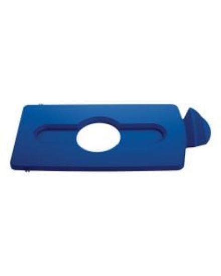 Rubbermaid Slim Jim Recycling Centre - Bottles/Cans Lid - Blue