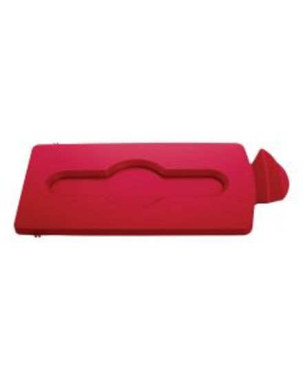 Rubbermaid Slim Jim Recycling Centre - Closed Lid - Red