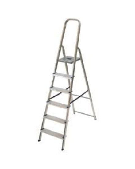 LIGHT WEIGHT ALUMINIUM 6 TREAD LADDER