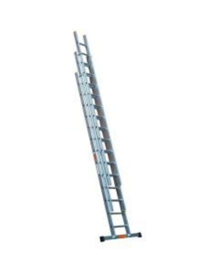 PRO EXTENSION ALUMINIUM TRIPLE LADDER INC. STABILISER EN1313.5M