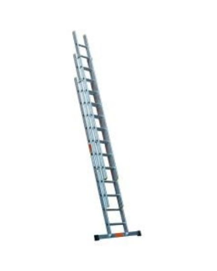 PRO EXTENSION ALUMINIUM TRIPLE LADDER INC. STABILISER EN1313.M