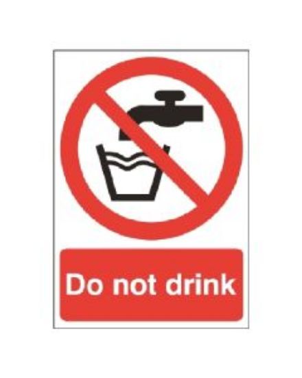 Do Not Drink 100x75 Rigid