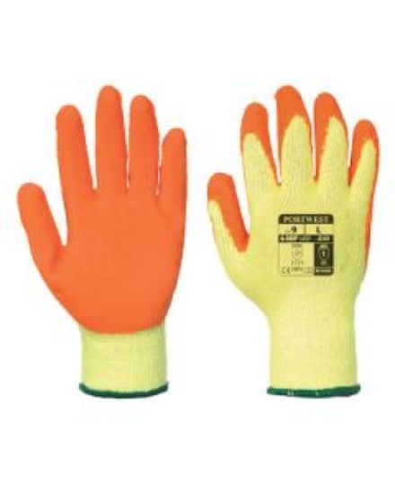 Fortis Grip Glove Yellow/Orange Size 8/M