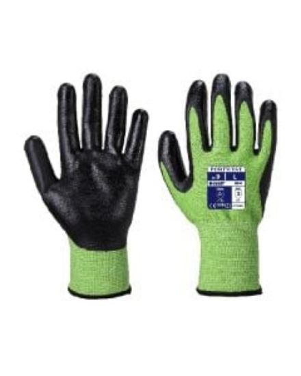 NITRILE FOAM GLOVE CUT 5 GREEN SIZE 10/XL