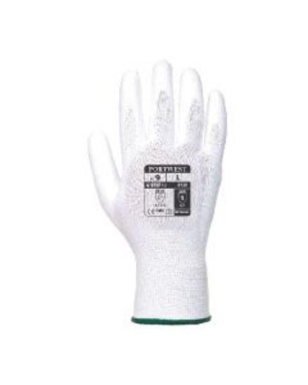 PU PALM GLOVE WHITE SIZE 8/M