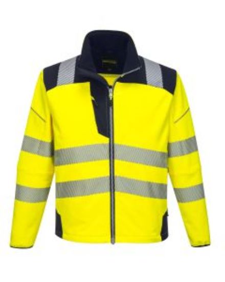 VISION HI VIS SOFTSHELL YELLOW SIZE 3XL