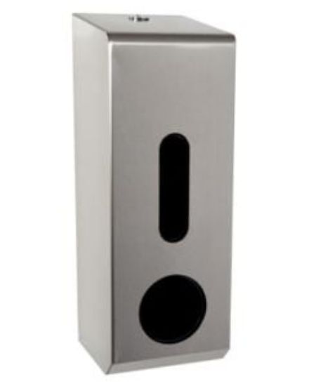 3-Toilet Roll Dispenser Stainless Steel