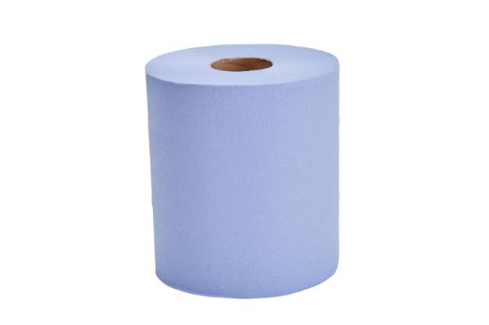 Centrefeed Embossed 2ply 16.5cm 120mtr Blue (Case of 6)