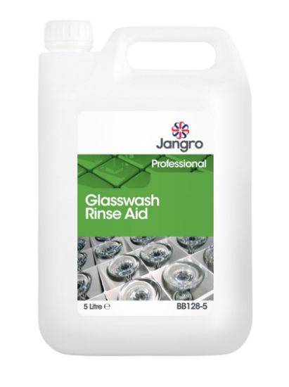 Jangro Glasswash Rinseaid 5ltr