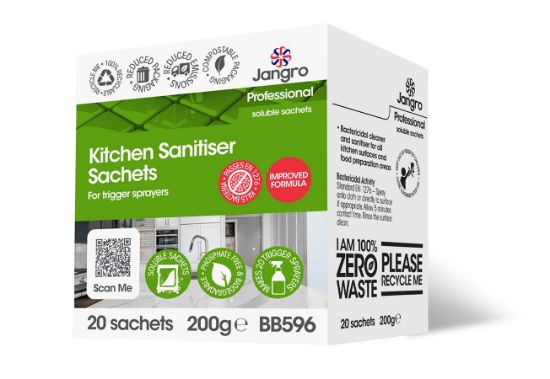 Jangro Enviro Kitchen Sanitiser Sachets For Trigger Sprayer (20)