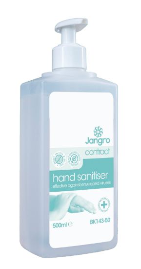 Jangro Contract Alcohol Gel Pump Bottle 450ml