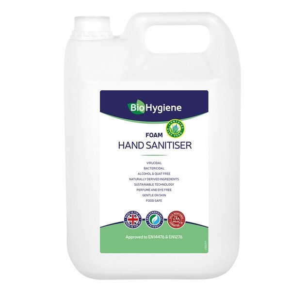 BIO HYGIENE FOAM HAND SANITISER ALCOHOL FREE 5LTR (2)