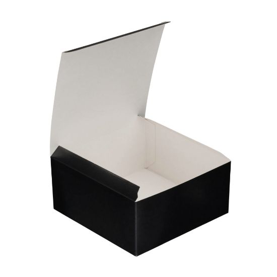 Black Folded Food Box 5" X 5" (Case Of 500)
