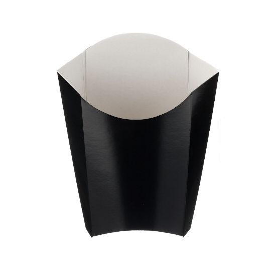Black Folded Board Chip Scoop Medium (Case Of 500)
