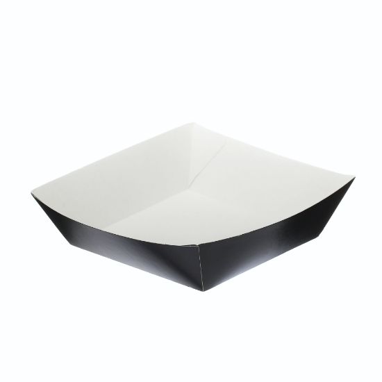 Black Folded Board Burger Tray 5" X 5" (Pack Of 125)