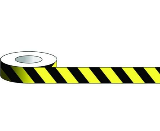 Black And Yellow Chevron Floor Tape 75mm X 33m