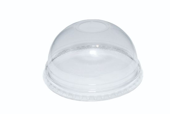 RPET Domed Lid With Hole For Clear Cold Cup 16oz (Pack of 50)