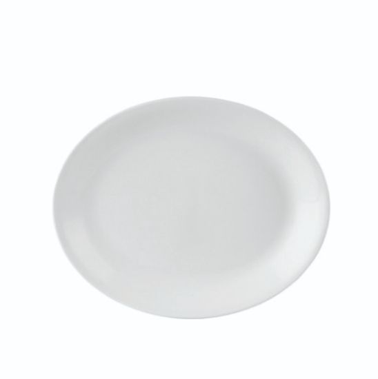 Simply Oval Plate 12x9.5" White (Case Of 4)