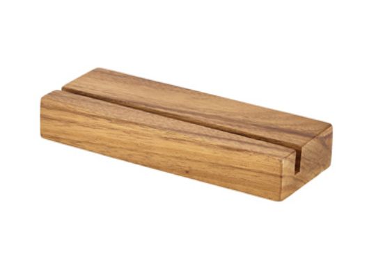 Acacia Wood Menu Stand 20 X 3.2 X 7.5cm
