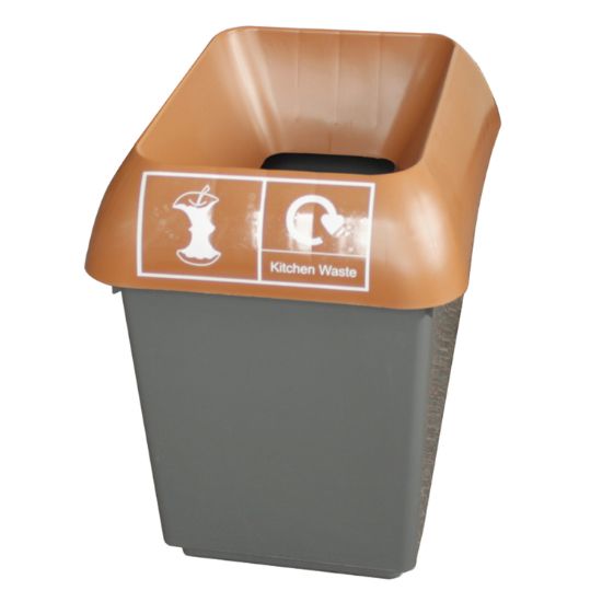 30ltr Recycling Bin Complete With Lid For Kitchen Waste