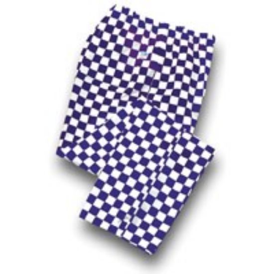 Chef Trousers Big Check Blue Med *p