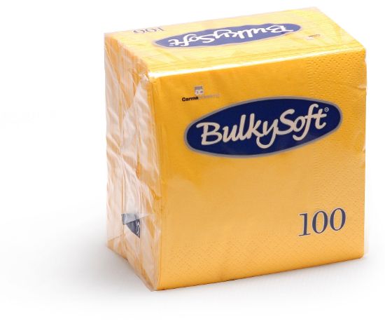 DINNER NAPKIN 40cm 3PLY YELLOW (PACK OF 100)