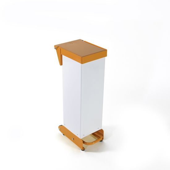 18ltr Sackholder Fire Proof Metal Body & Metal Orange Lid With Plastic Base