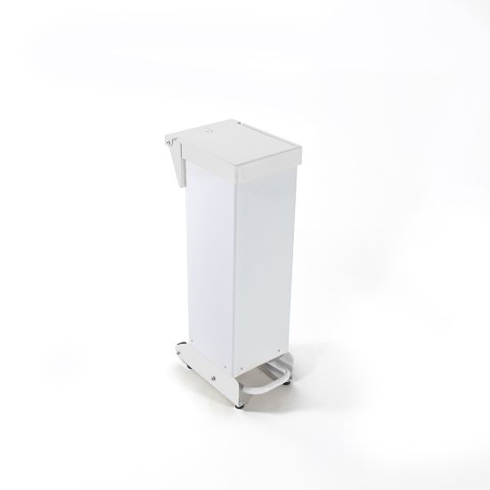 18ltr Sackholder Fire Proof Metal Body & Metal White Lid With Plastic Base