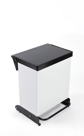 36ltr Sackholder Fire Proof Metal Body & Metal Black Lid With Plastic Base