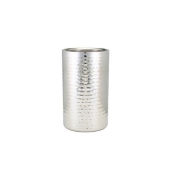 Genware Hammered Stainless Steel Wine Cooler