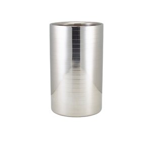 GENWARE RIBBED STAINLESS STEEL WINE COOLER