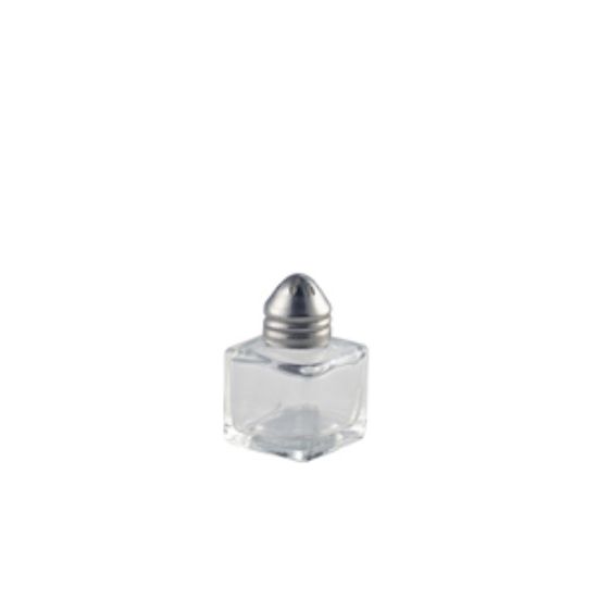 Individual Glass Pepper Pot 30 X 30 X 50mm