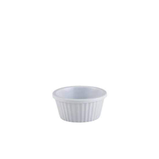 Ramekin 1oz Fluted White (Case of 24)