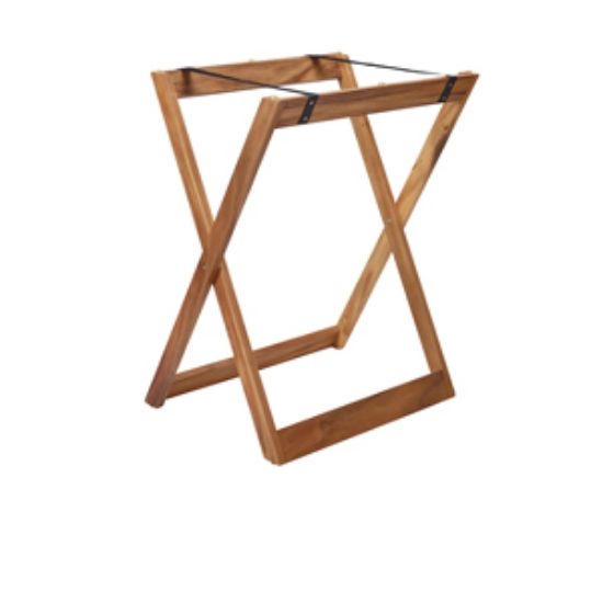 Genware Acacia Wood Butler Tray Stand