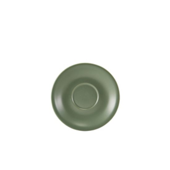 Genware Porcelain Matt Sage Saucer 13.5cm/5.25 (6)