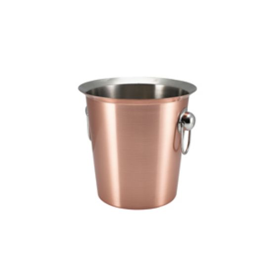 Genware Copper Plated Wine Bucket With Ring Handles